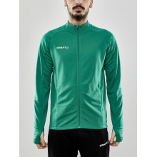 Craft Kurtka Treningowa Evolve Full Zip - wytrzymała kurtka Mid-Layer z materiału elastycznego - zielona Męska